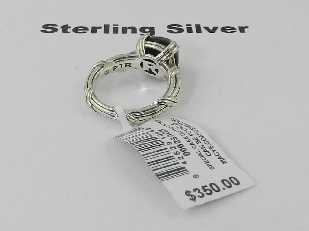 Peter Thomas Roth Onyx Statement Ring (4-1/3 Ct. T.w.) in Sterling Silver , 7