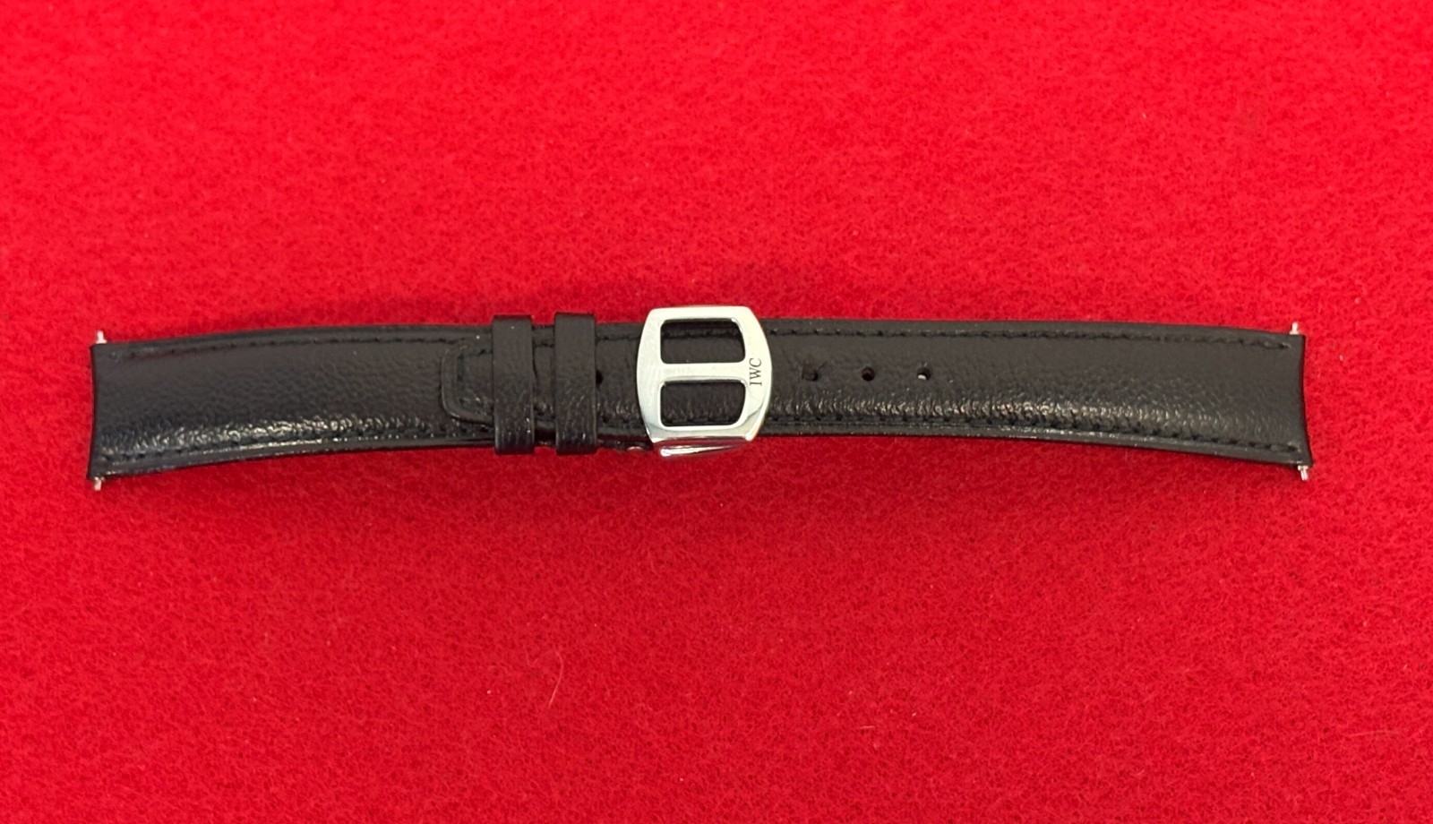 IWC Portofino OEM 18mm Black Strap for Model 3513 with IWC Deployant Clasp