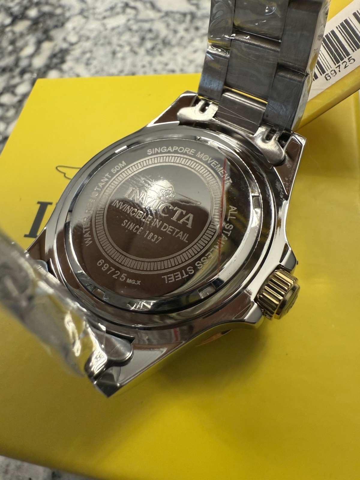 Invicta Specialty Men’s Watch 41mm Two Tone Gold Dial 69725 New!! + Keychain