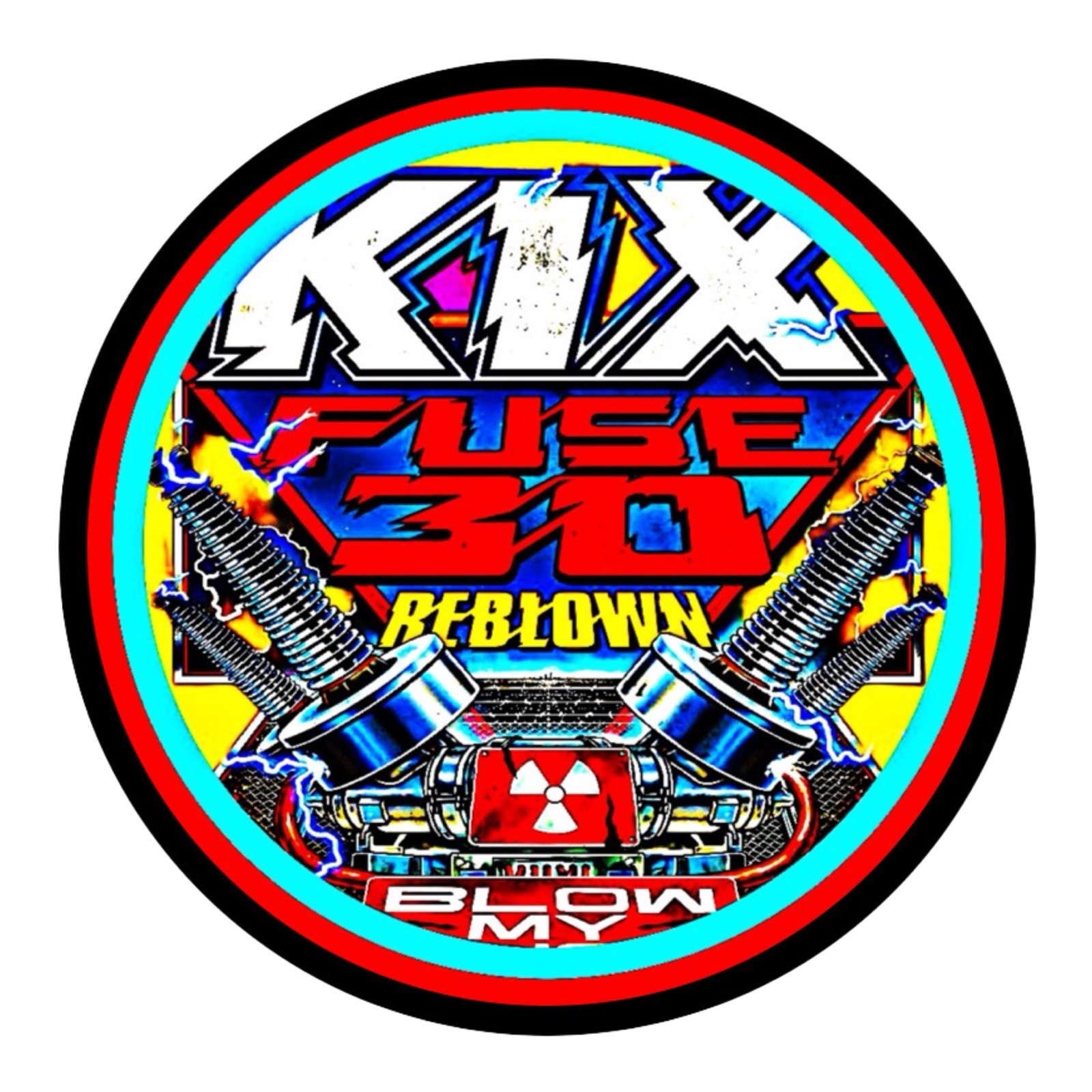 KIX 🇺🇸 ROCK YOUR FACE OFF🇺🇸 FOUR SMALL PINS