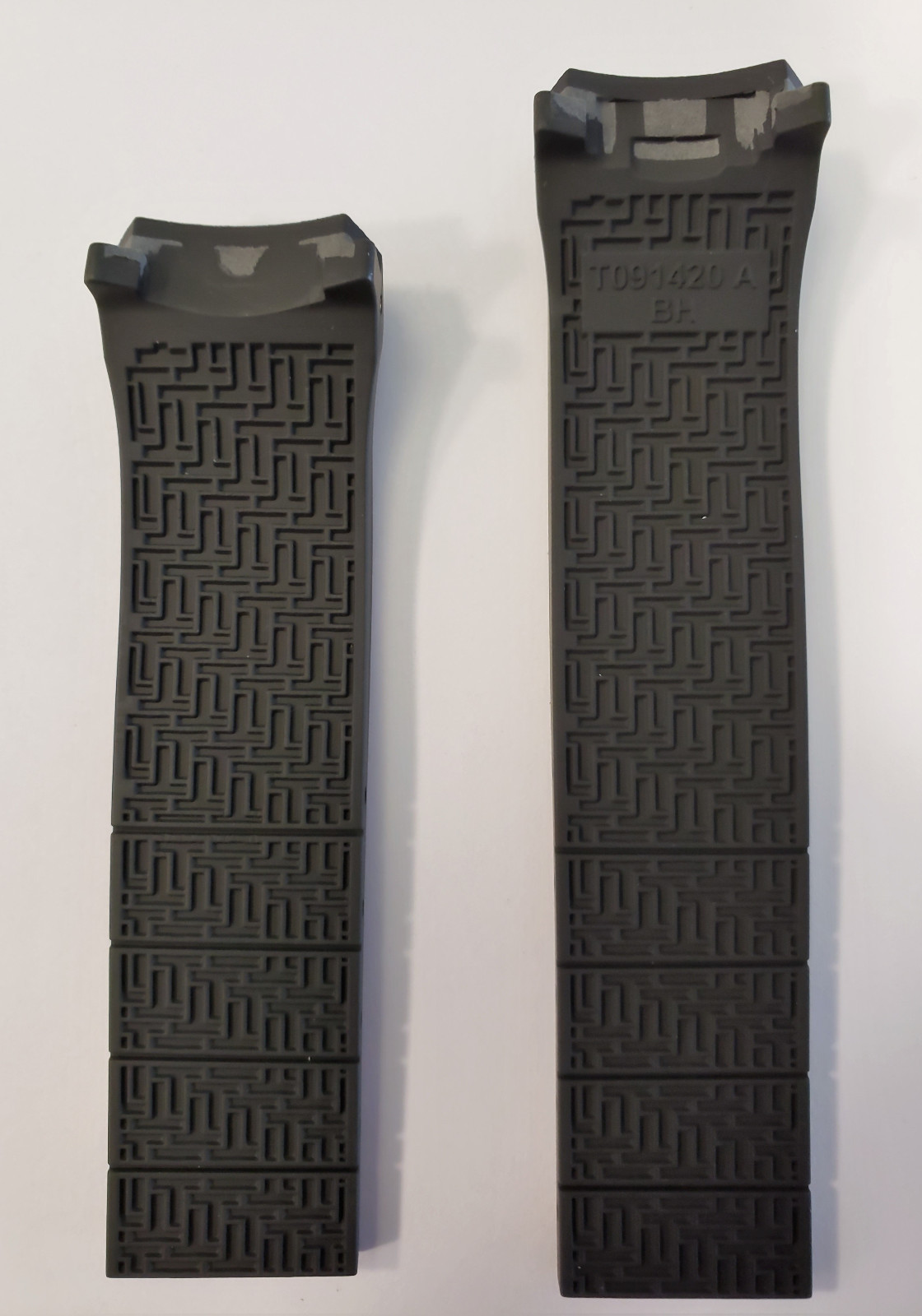 Original Tissot T-Touch Expert SOLAR T091420A Black Rubber Watch Band Strap