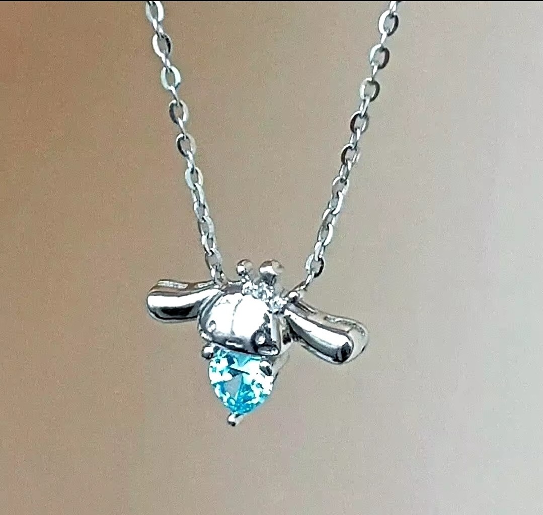Hello Kitty Cinnmaroll Necklace Simple Design Chain Pendant for Girls