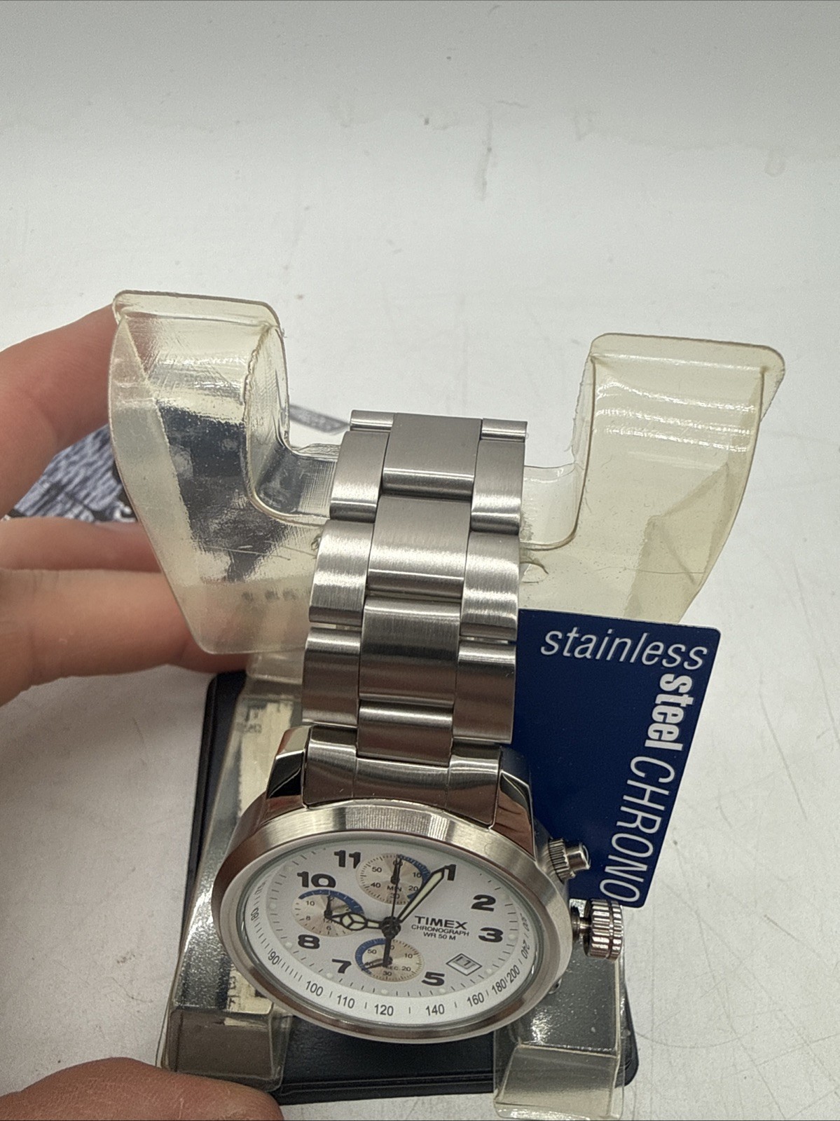 Timex Chronograph SR927W Cell Chronograph WR 50 – Needs Battery