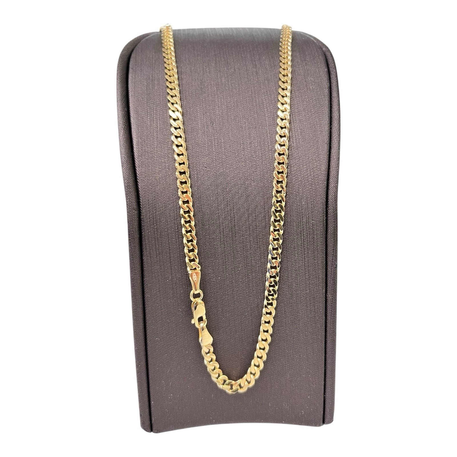 9ct 9k Yellow Gold Curb Cuban Link Chain Necklace 12.94 Grams 45.5cm. Brand New