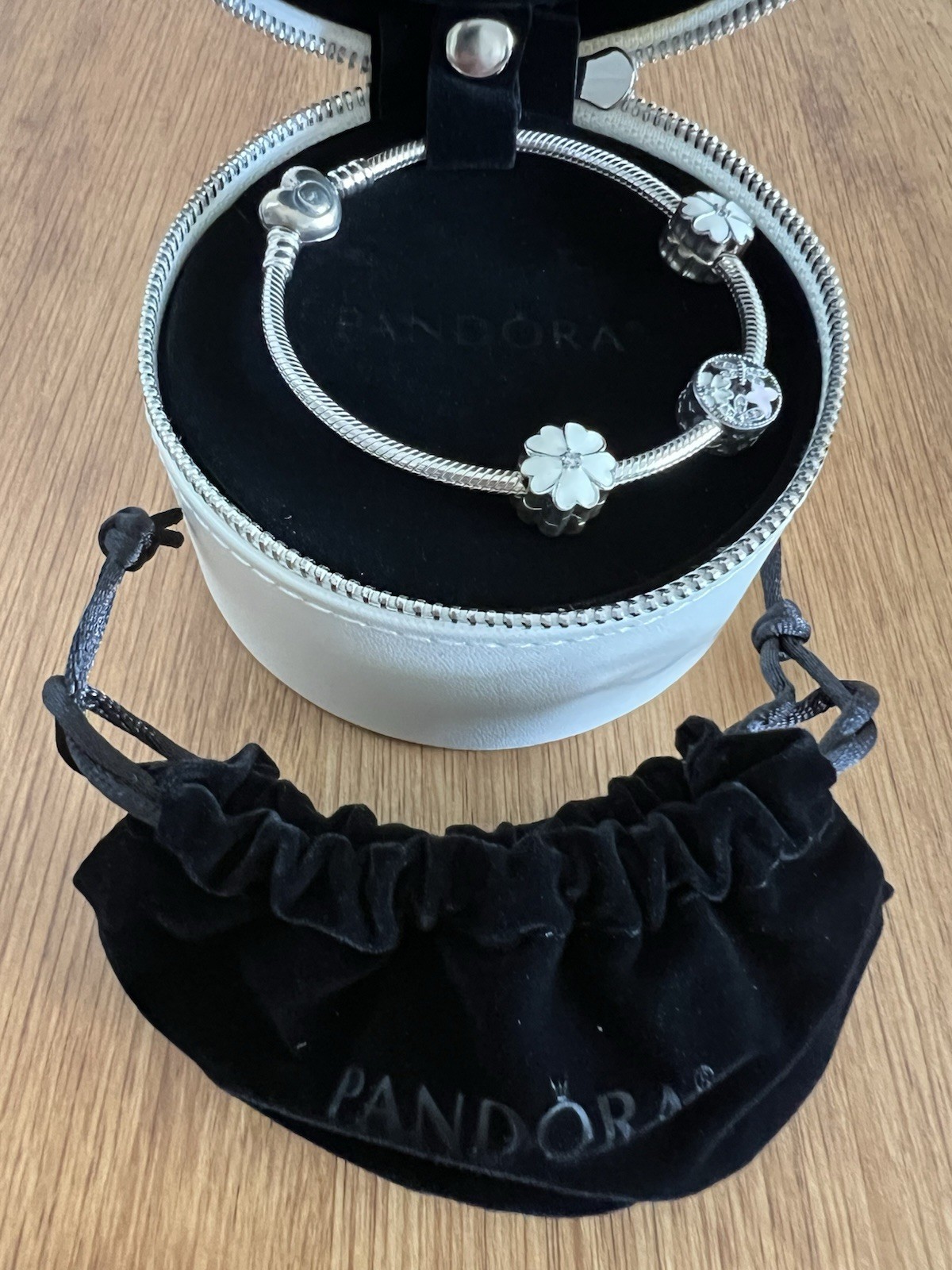 Pandora “FLOWERS From The HEART” BRACELET GIFT SET – Size 19 cm/7.5 inches – NEW