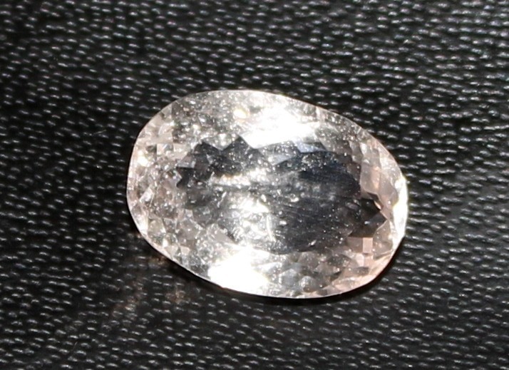 Natural Morganite Gemstone, 16×10 mm Faceted Oval Pink Loose Stone For Jewellery