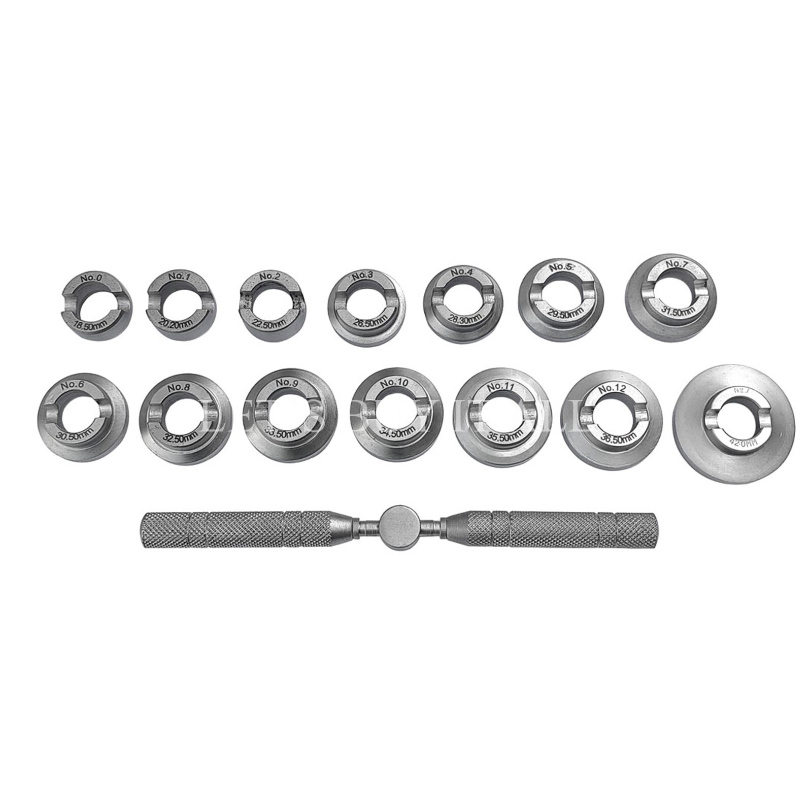 Professional Watch Back Case Opener Set (18.50mm-42.00mm) 15 Pieces | Watch Tool
