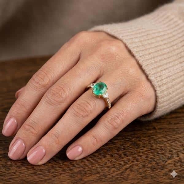 2.09ct Vivid Neon Blue-Green Copper-Bearing Paraiba Tourmaline Ring 18K Gold