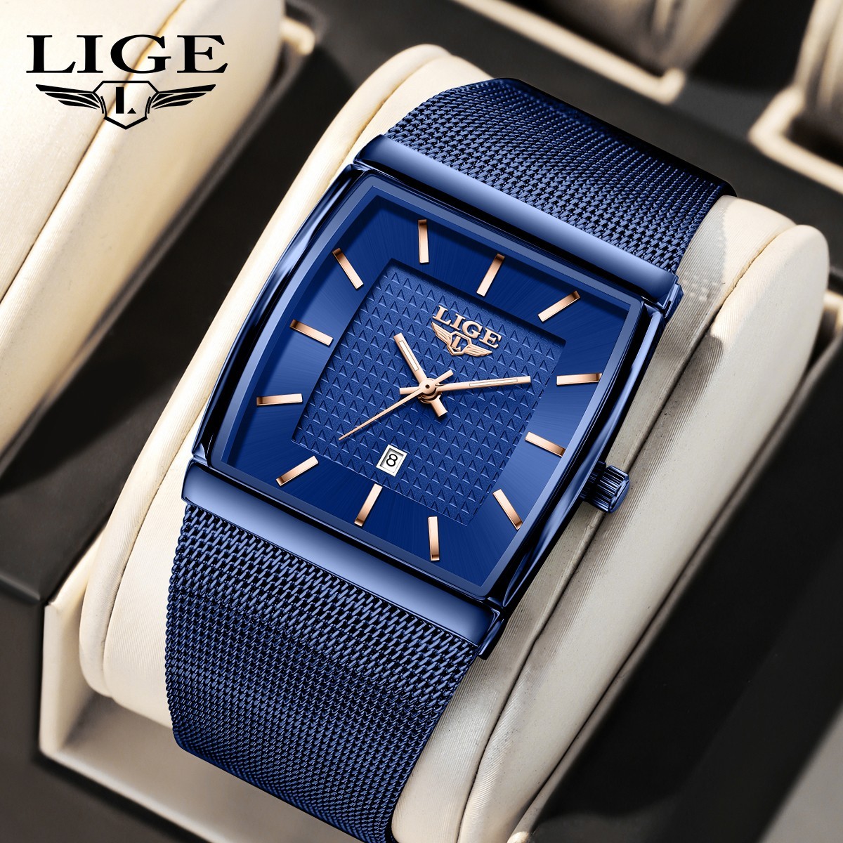 2026 Ultra-thin Men Watch Quartz Date Luminous Waterproof Business Wristwatch