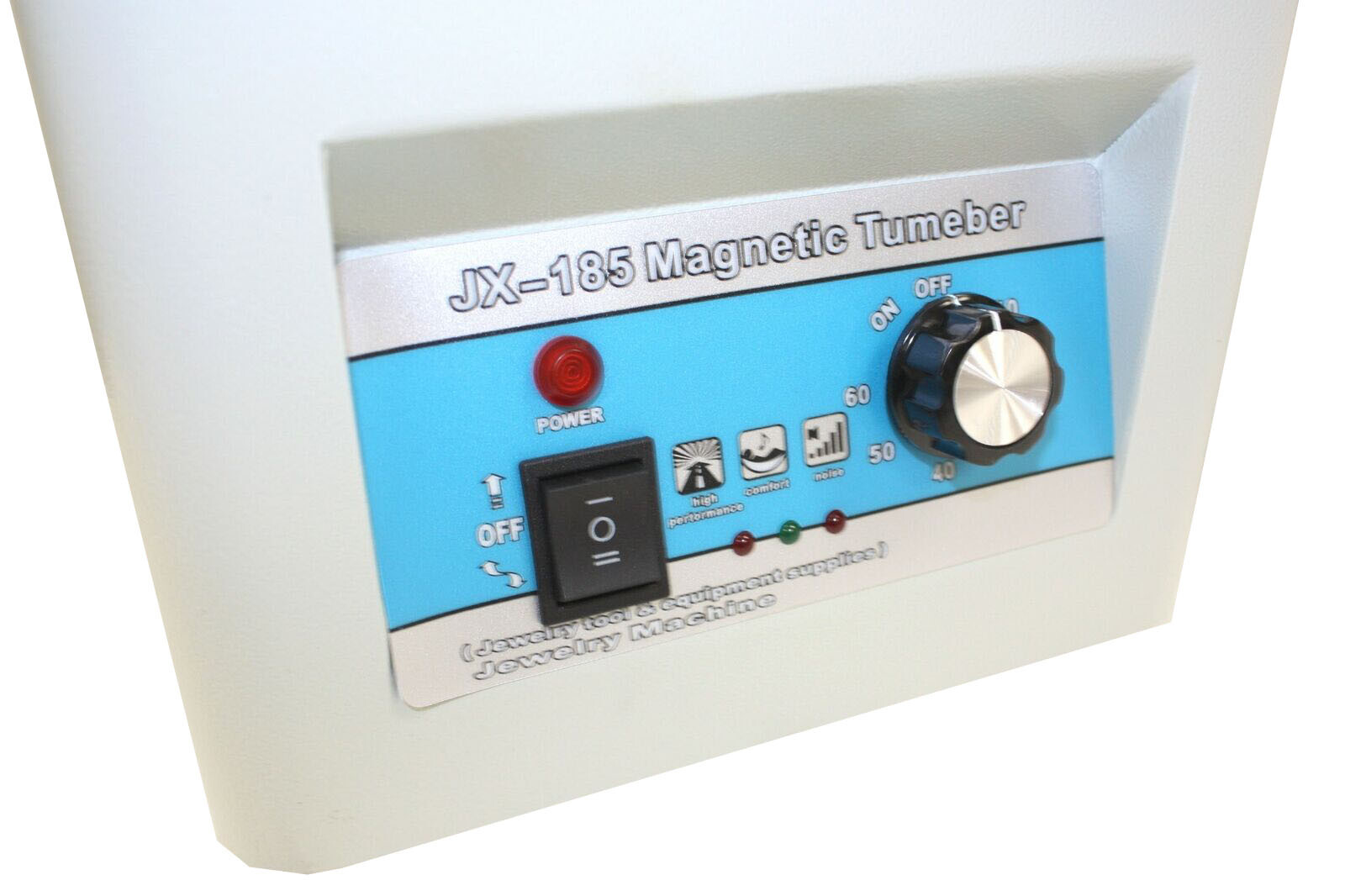 MAGNETIC TUMBLER JEWELRY POLISHER MACHINE FINISHER 180MM KT185 TIME CONTROL