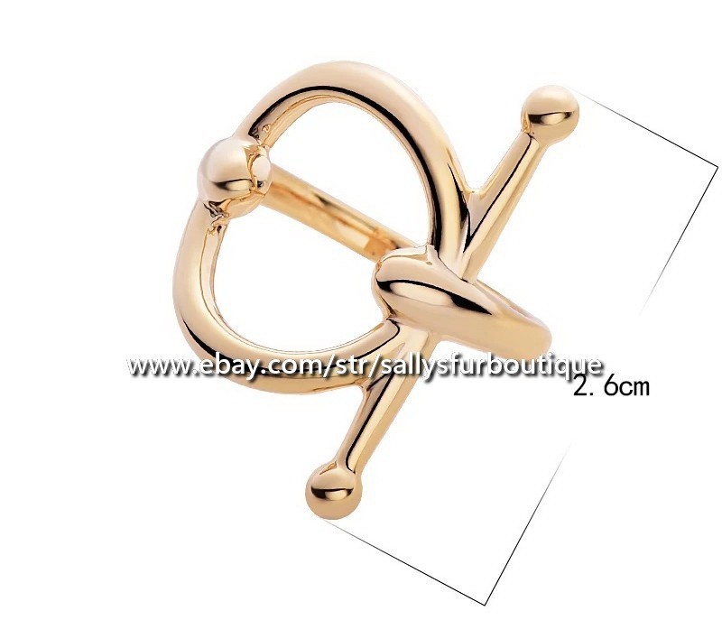 Sally’s Quality 100% Copper Scarf Ring Circle Buckle Brooch For Silk Scarves