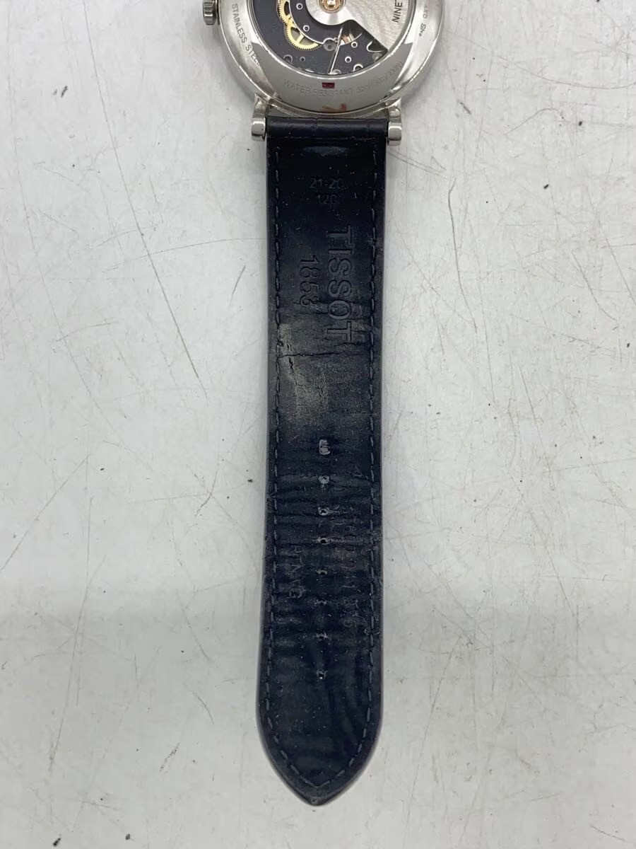 TISSOT Everytime Swissmatic T109407 Automatic Black Dial Date Leather Wat