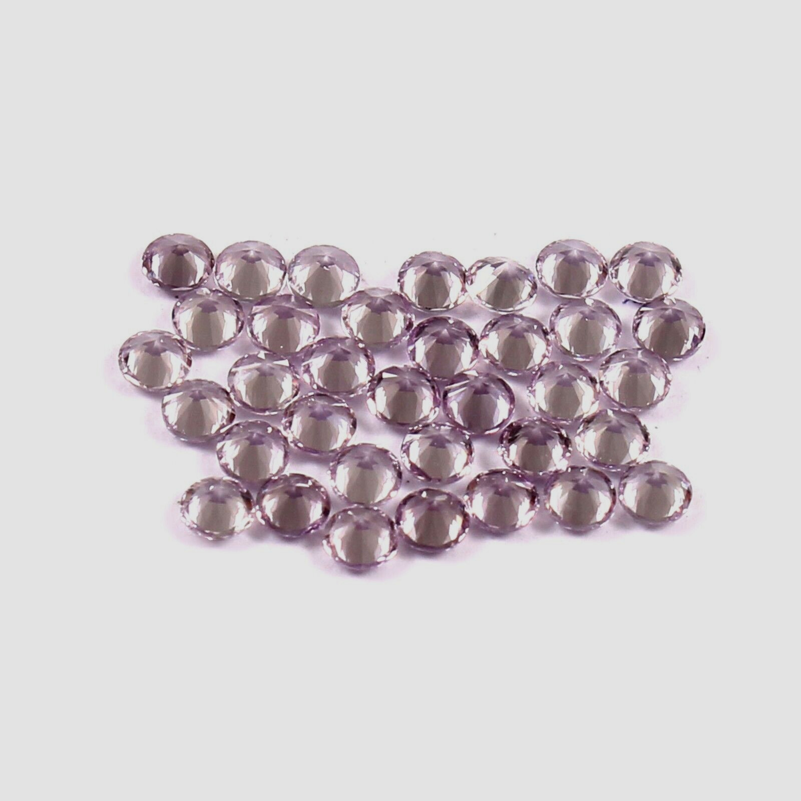AAA Natural Ceylon Violet Spinel Loose Round Gemstone Cut Lot – 10 Pcs – 2×2 MM