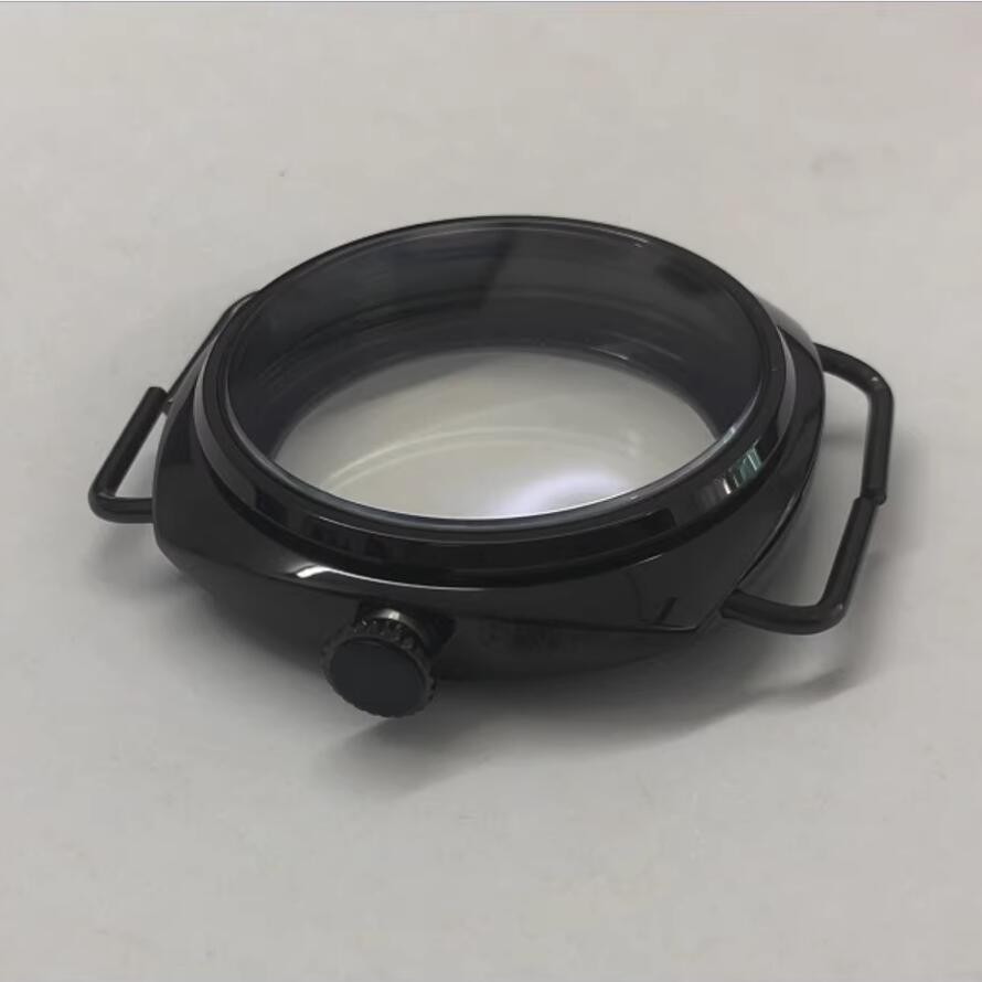 45mm 316 Steel 18K Gold Plated Watch Case For ETA6497/6498 ST3600/3621 Movement