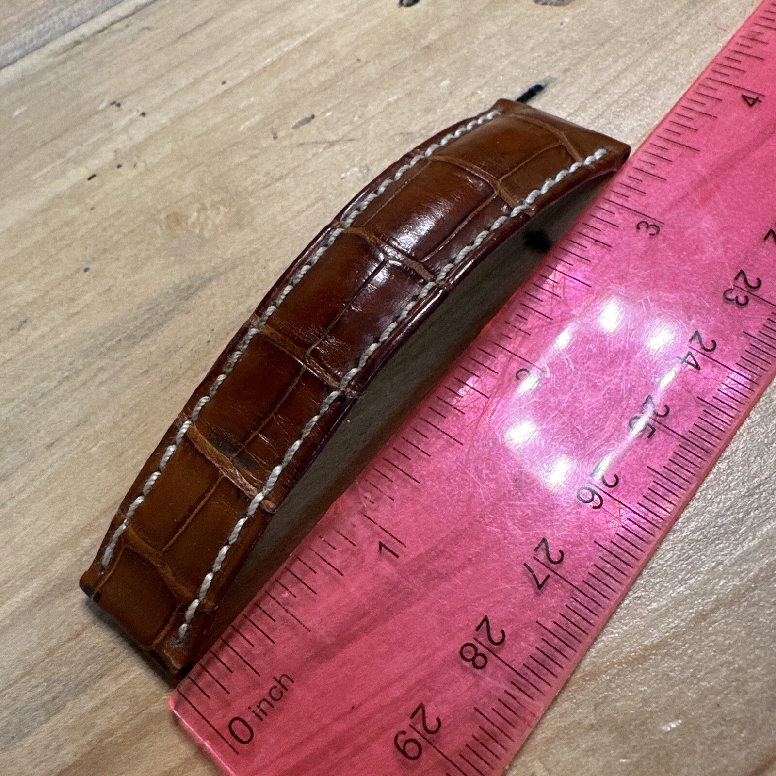 Rolex Geneva Brown Alligator Strap Ref 341767 16mm/20mm 85mm Long BDB139