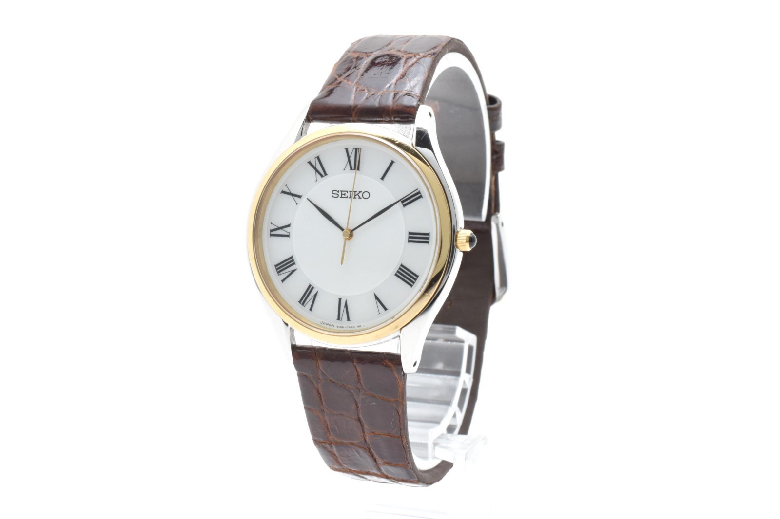 ▶️ SEIKO Dolce 8J41-0AJ0 SACM150 Quartz Shell Round Men’s Watch JAPAN