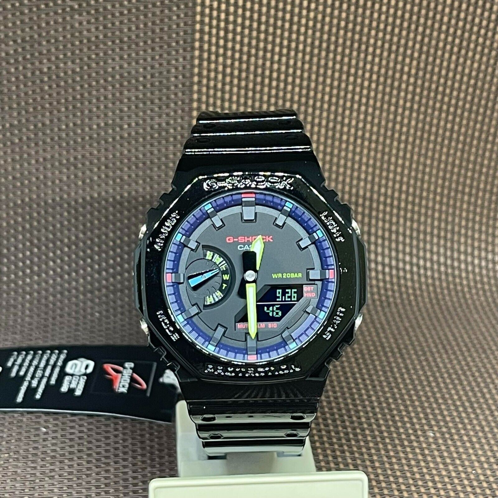 Casio G-Shock GA-2100RGB-1A Virtual Rainbow Gloss Resin Casual Sport Men’s Watch