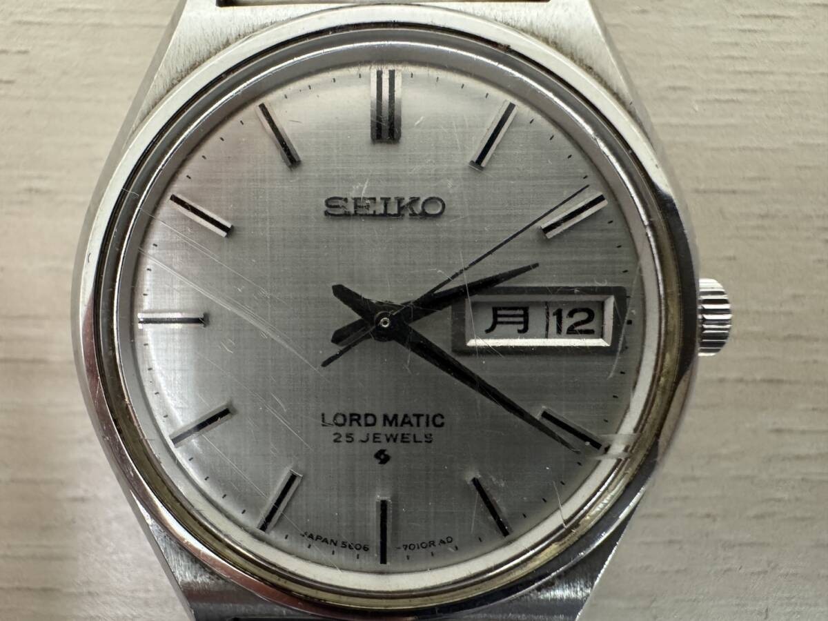 SEIKO LORD MATIC 5606-7010 Automatic Men’s Vintage Watch JAPAN fast shipping