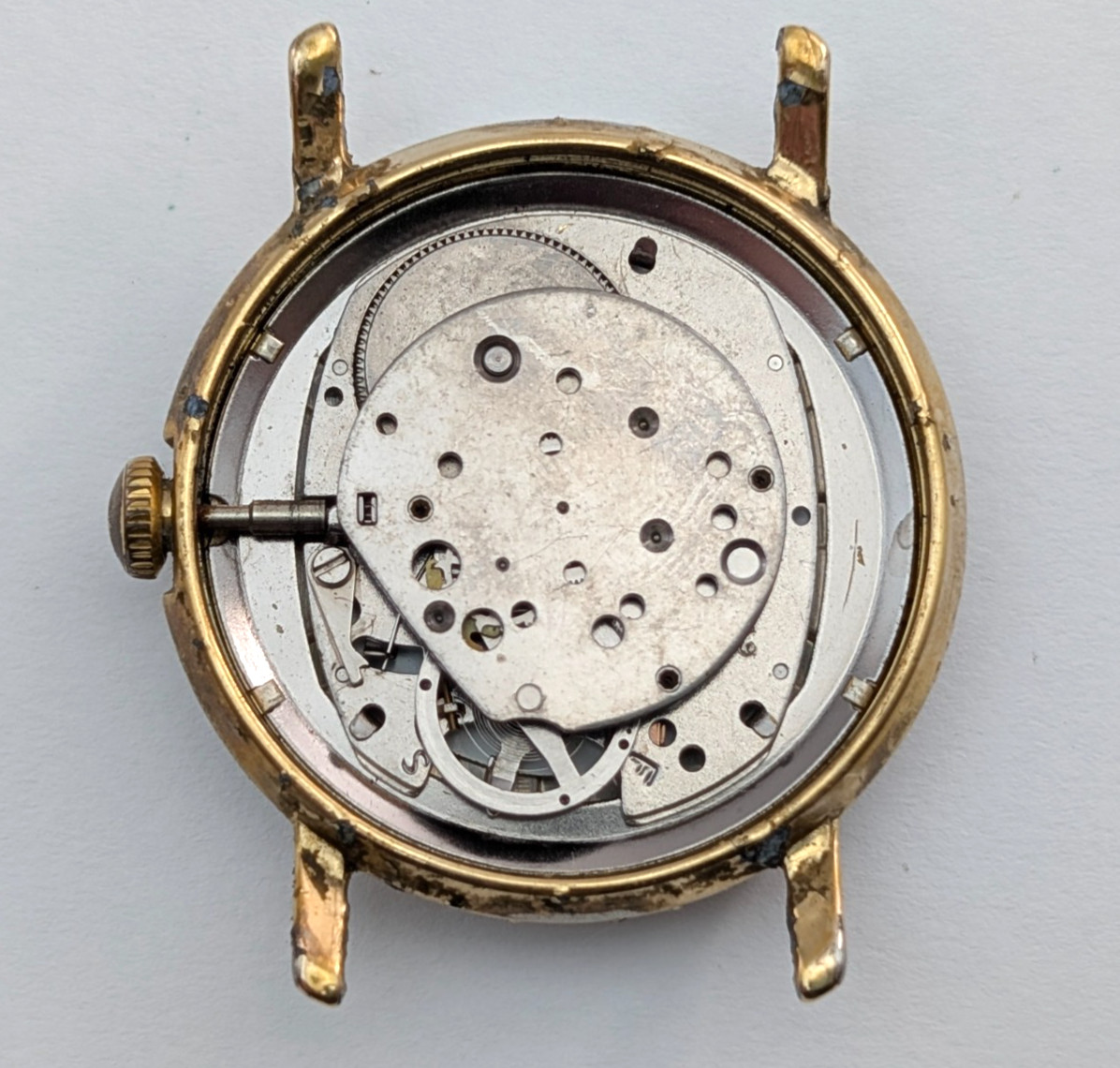 1972 TIMEX Mercury Calendar 16560 2572 Vintage 32mm Watch Movement PARTS REPAIR