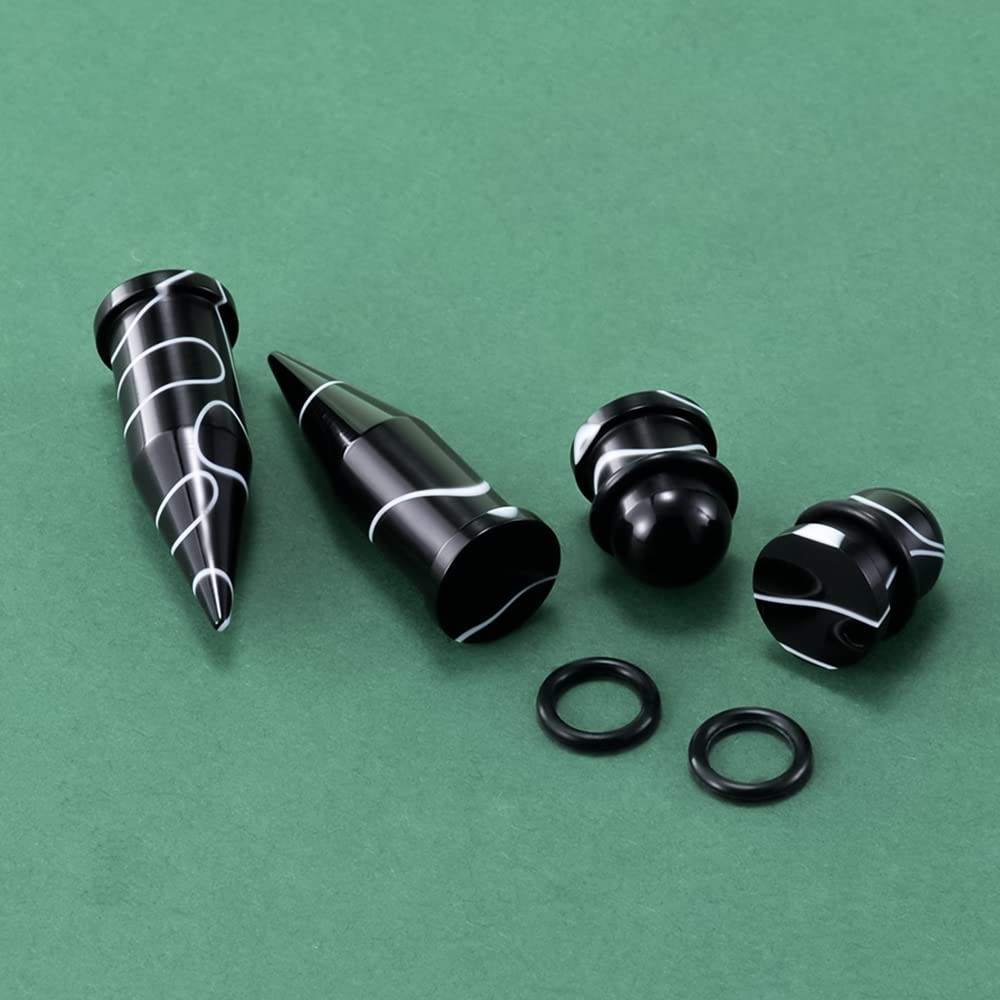 36 PCS Acrylic Stretching Kit Plugs Expander Tapers Flat Top 14G-00G Piercing