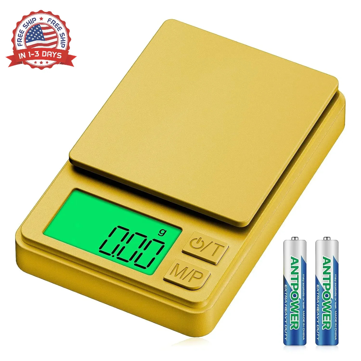 1000g x 0.01g Precision Gram Scale, Diyife Pocket Scale with Protective Cover, 7