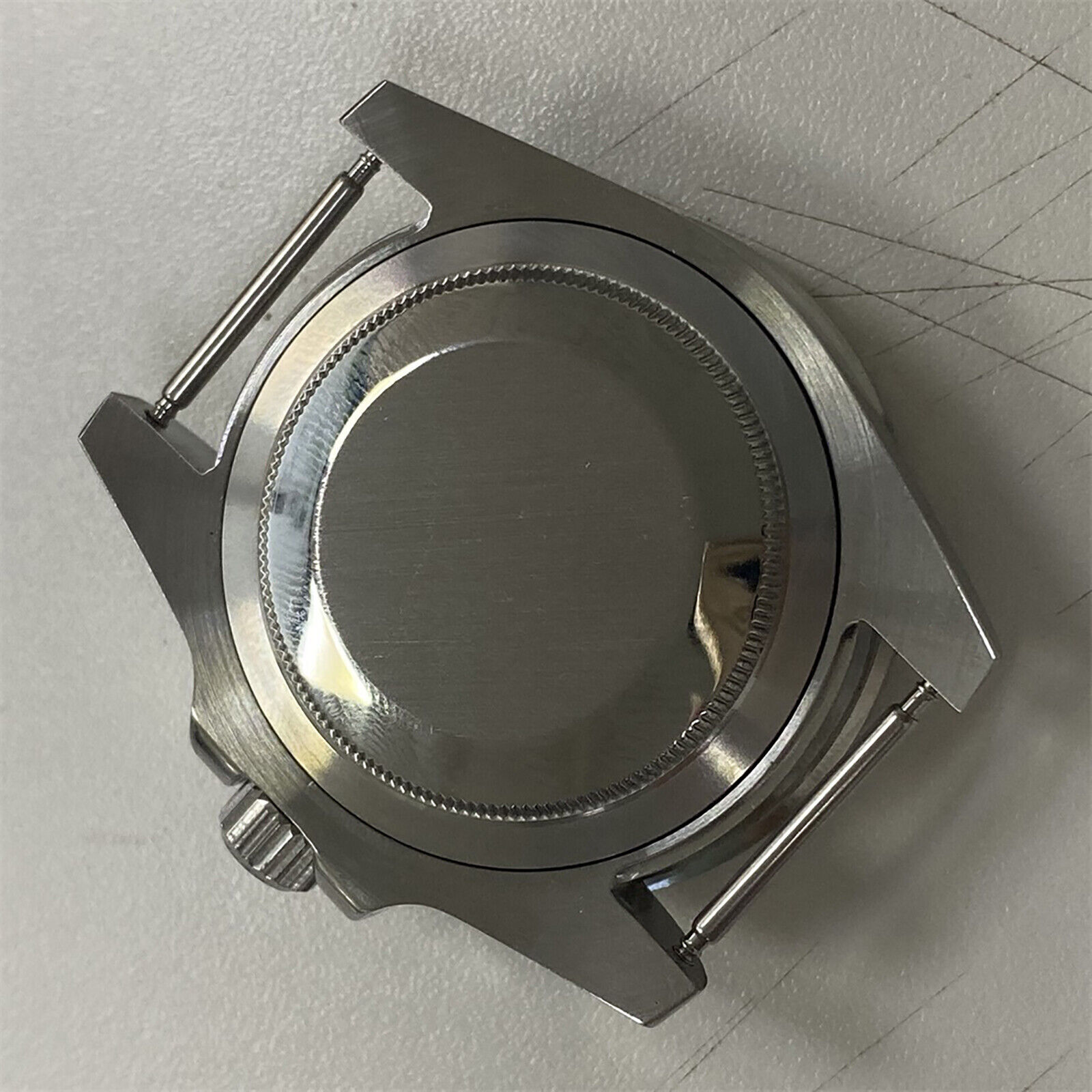 40mm Sapphire Glass Steel Bezel Watch Case For NH35 NH36 Automatic Movement