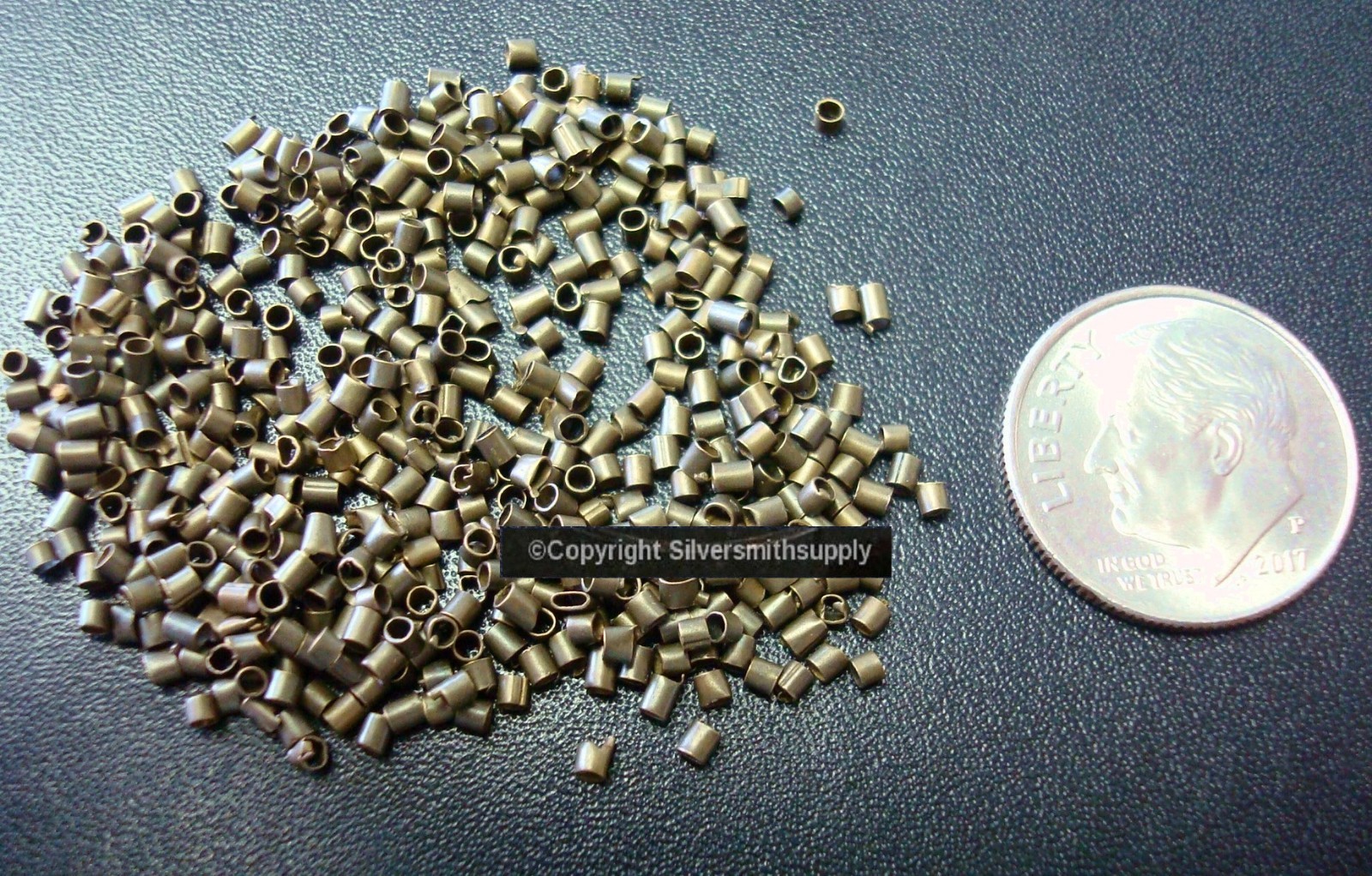 Antique bronze plated 1.5x1mm tube crimp beads 500pcs crimping findings fps126a