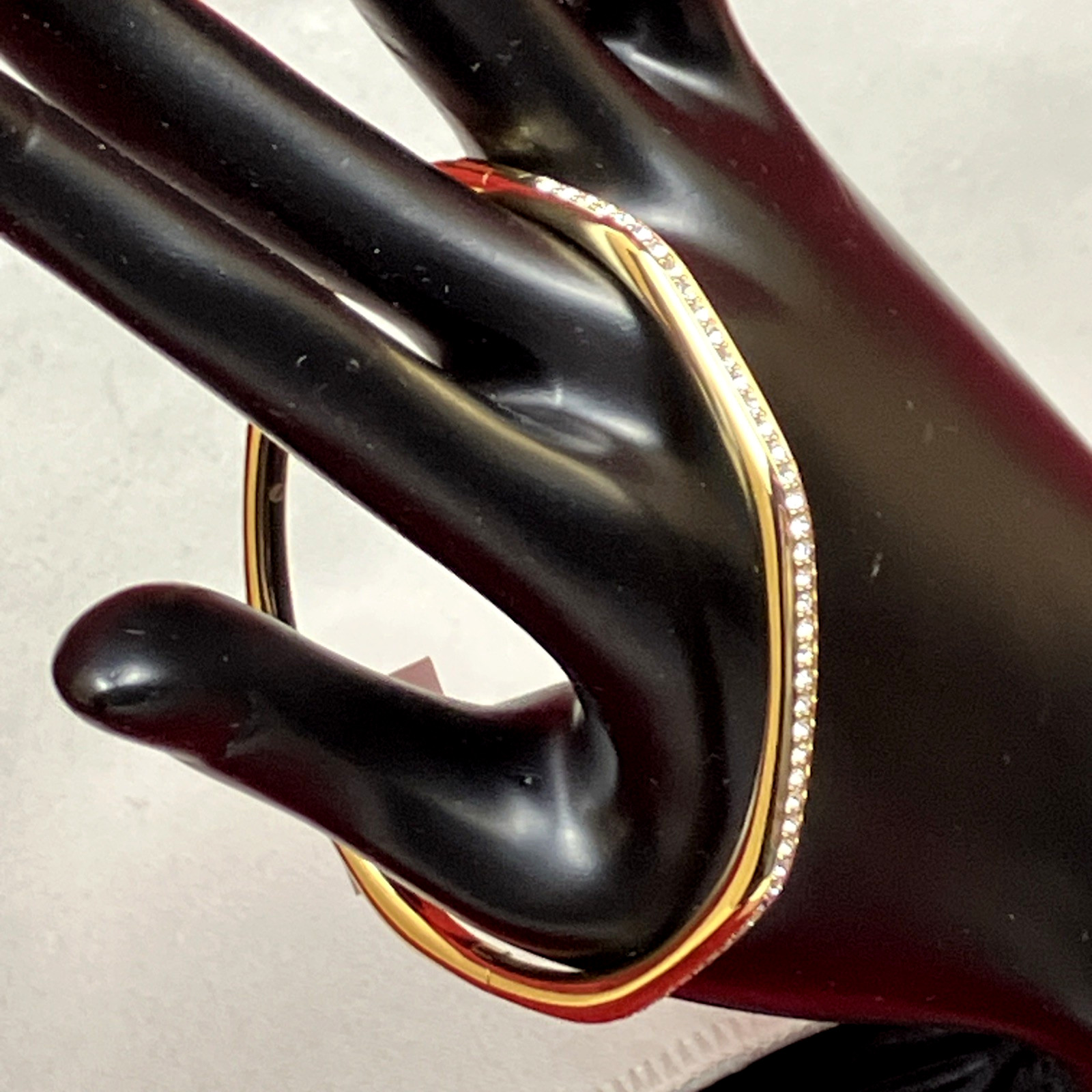 Swarovski Dextera Ruthenium Plated Bangle Bracelet NWOT RP $199
