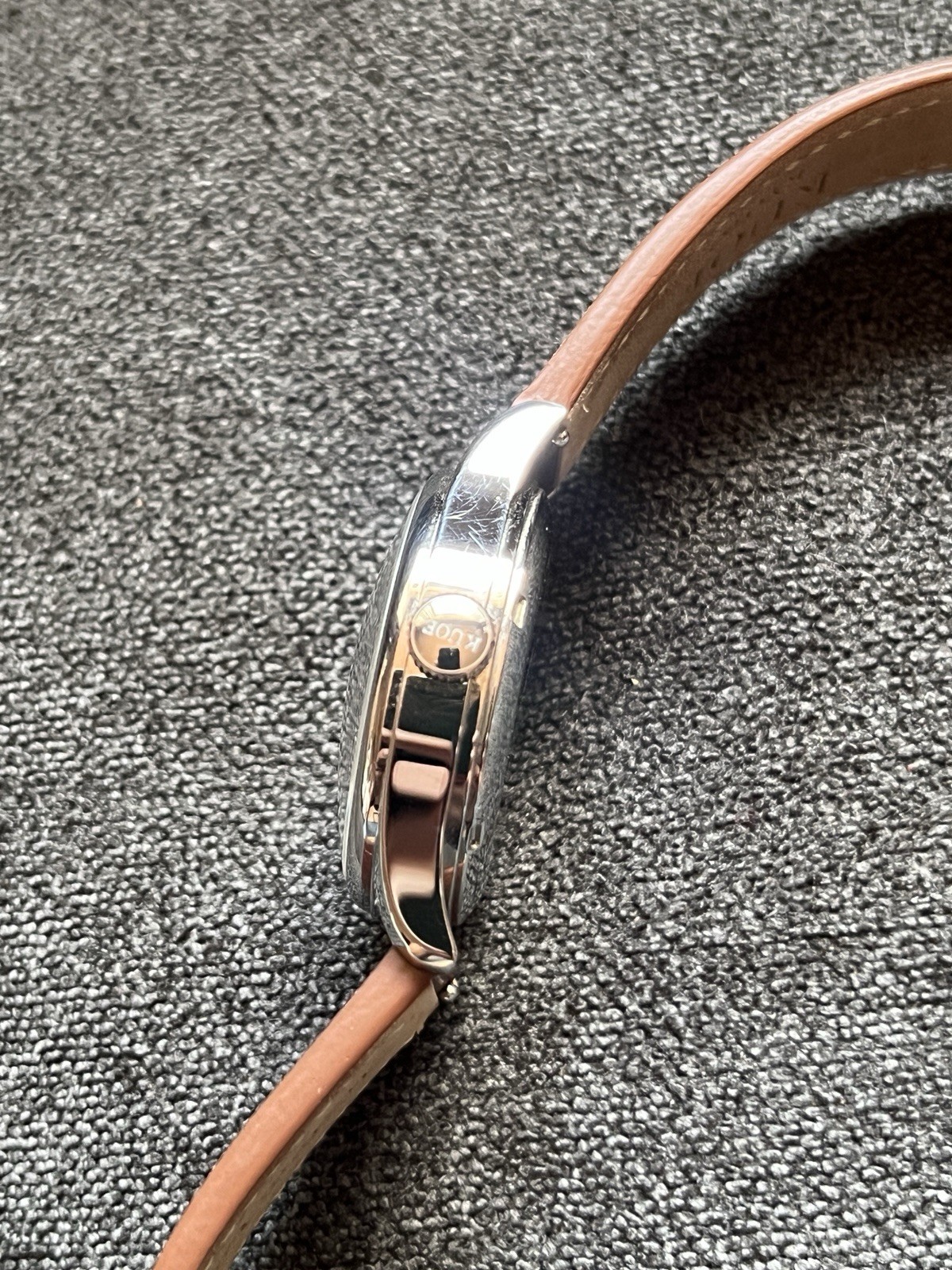 KUOE OLD SMITH 90-002 No-date Automatic Italian Leather belt Unisex 35mm