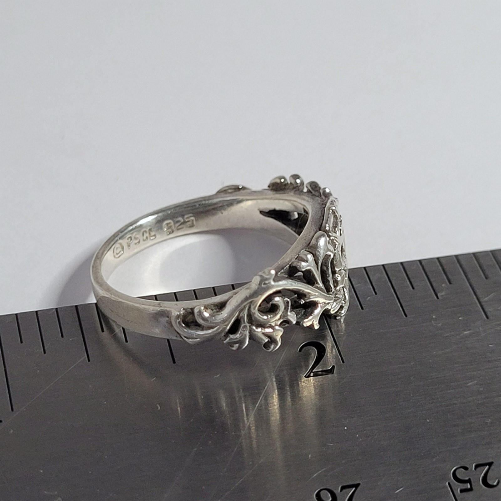 PSCL Dragon Sterling Ring Peter Stone size 6 1/4