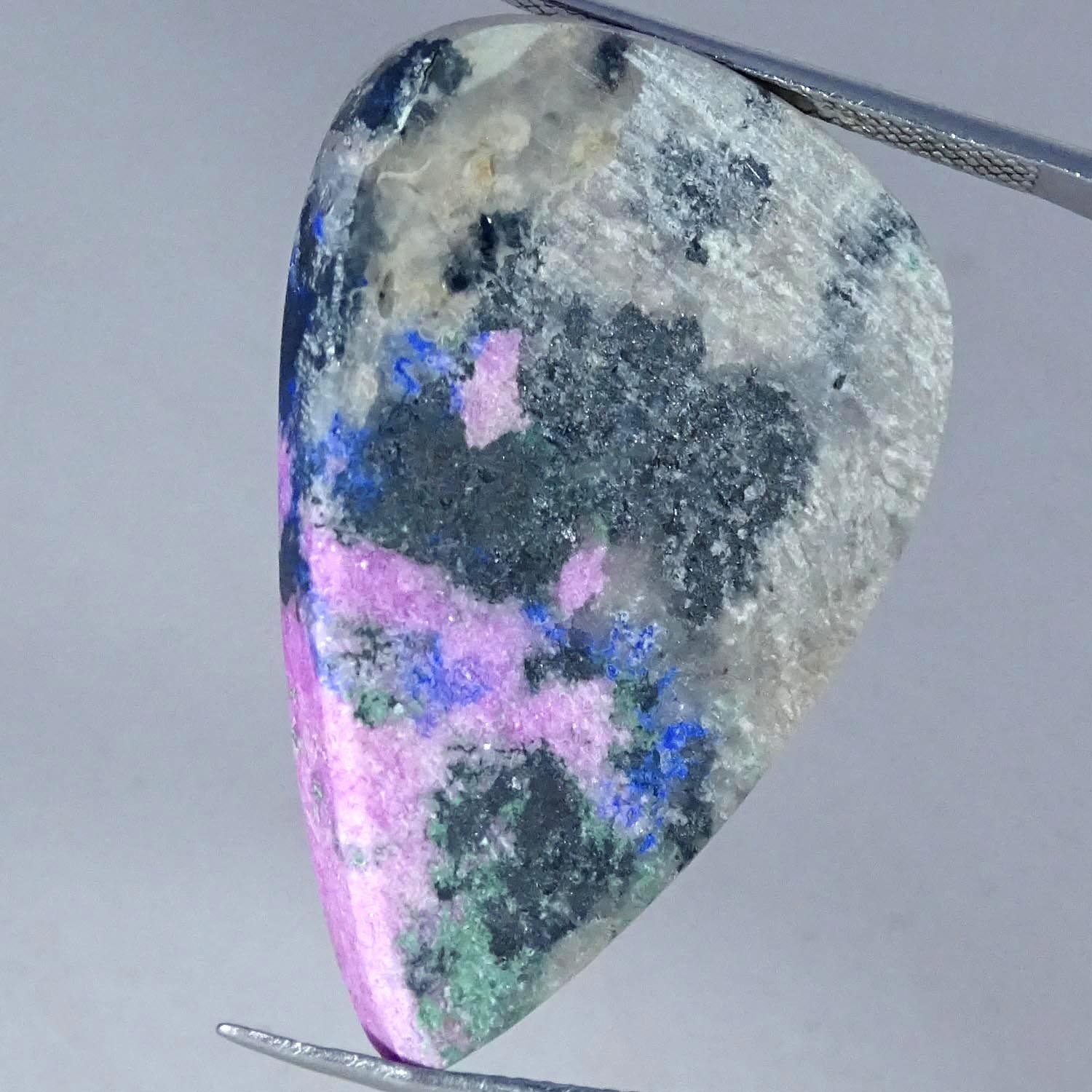 43.50Cts RARE Natural Cobalto Calcite Pear Cabochon Gemstone 24X35X6MM