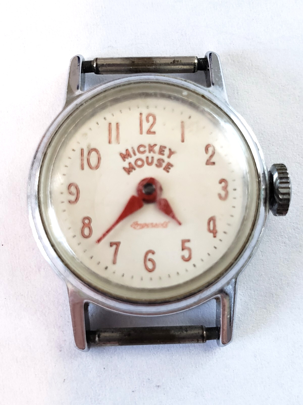 Vintage Ingersoll US Time Disney Mickey Mouse Wind-up Watch 1960’s For Parts