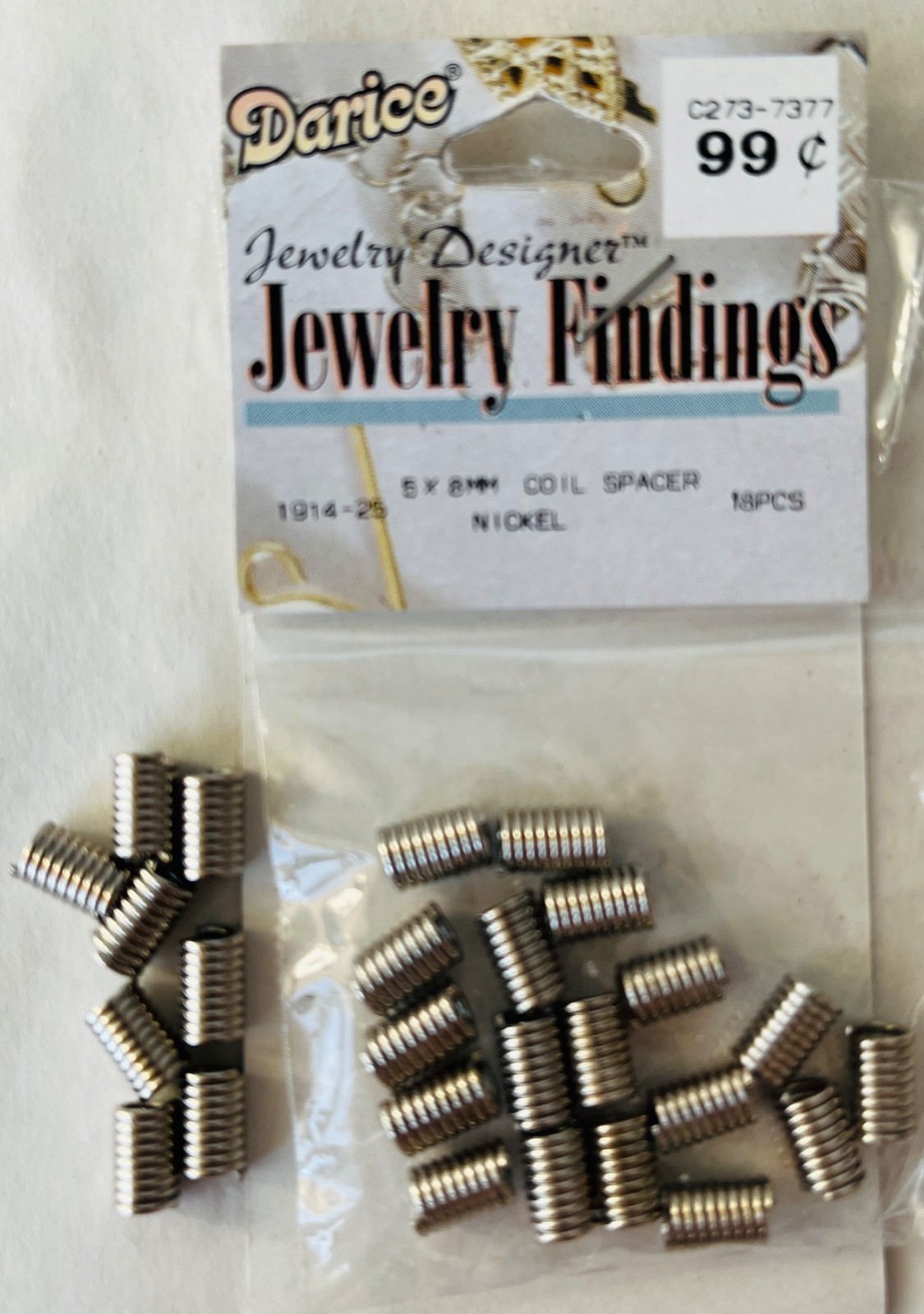 Lot of Jewelry Findings Rings Springs Earrings Most New in Package Ready to Use