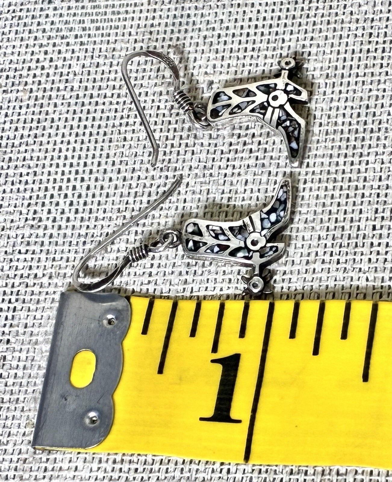 Western Spurs Boots Earrings 925 Sterling Silver Jewelry for Cowgirl Vintage