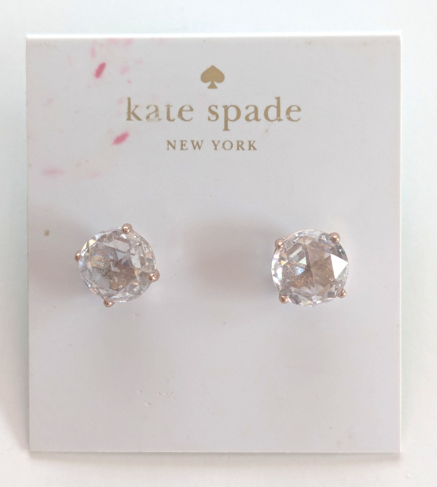 Kate Spade Bright Ideas Rose Halo Studs • Best Loved Line • New Card B18