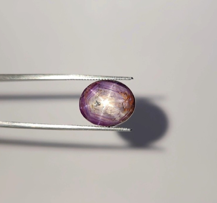 Natural Star Sapphire Cabochon 11.70 ct Purple Oval untreated loose gemstone