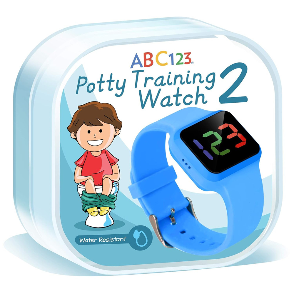 ABC123 Potty Training Watch – Baby Reminder Water Resistant Timer for Toilet