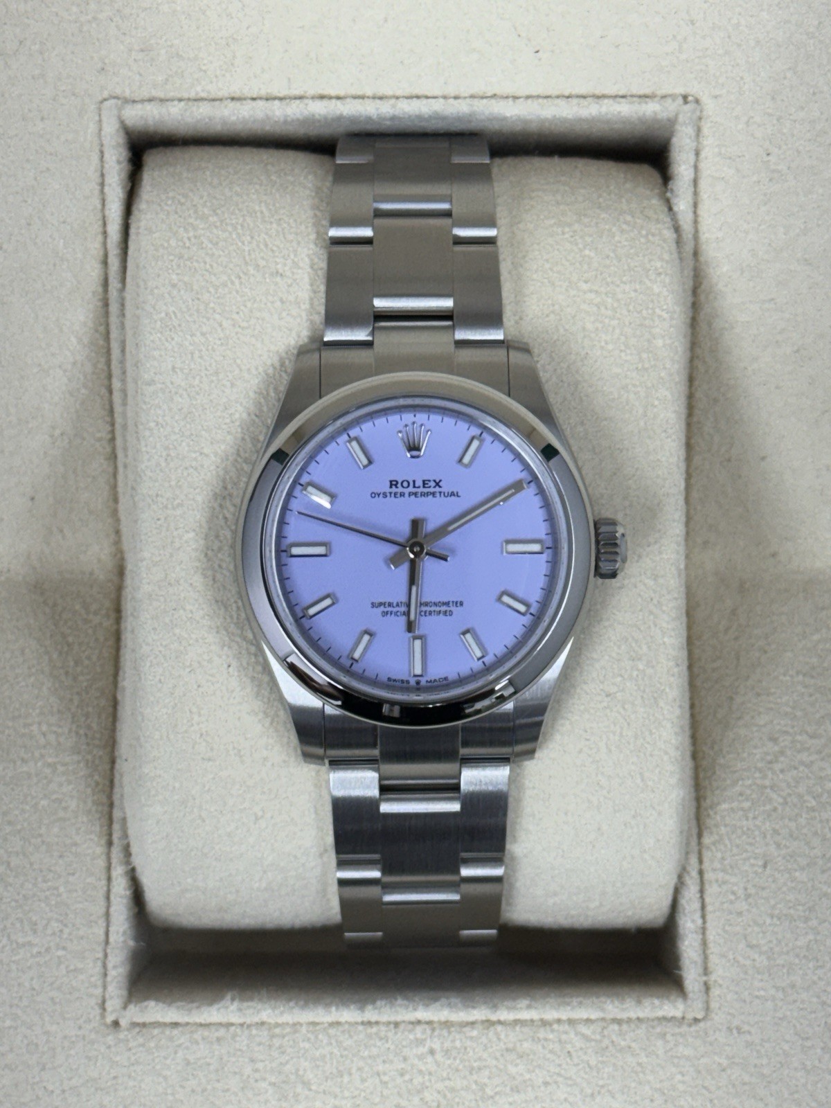 Rolex Oyster Perpetual 31mm No-Date Lavender Dial 277200 – 2026 Fullset