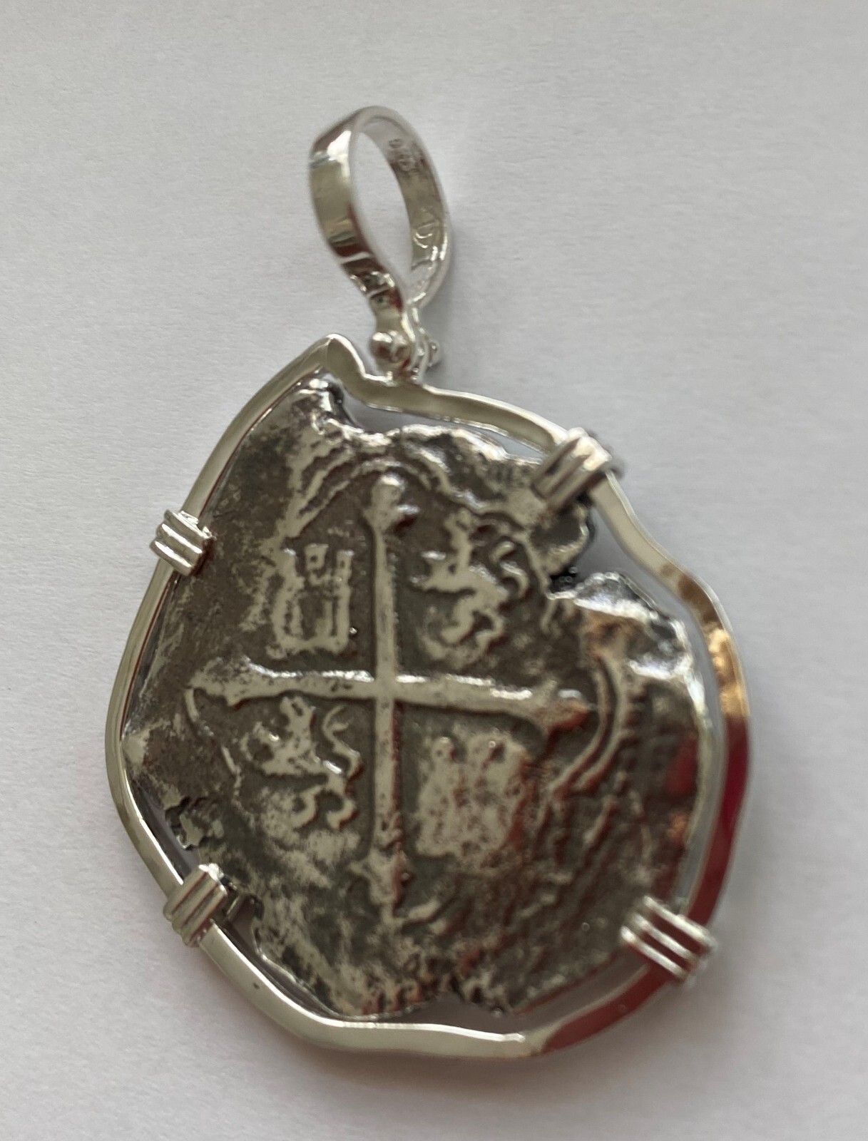 ATOCHA Era Coin 8 Reale “Tortuga Shipwreck” Réplica Coin Sterling Silver Frame