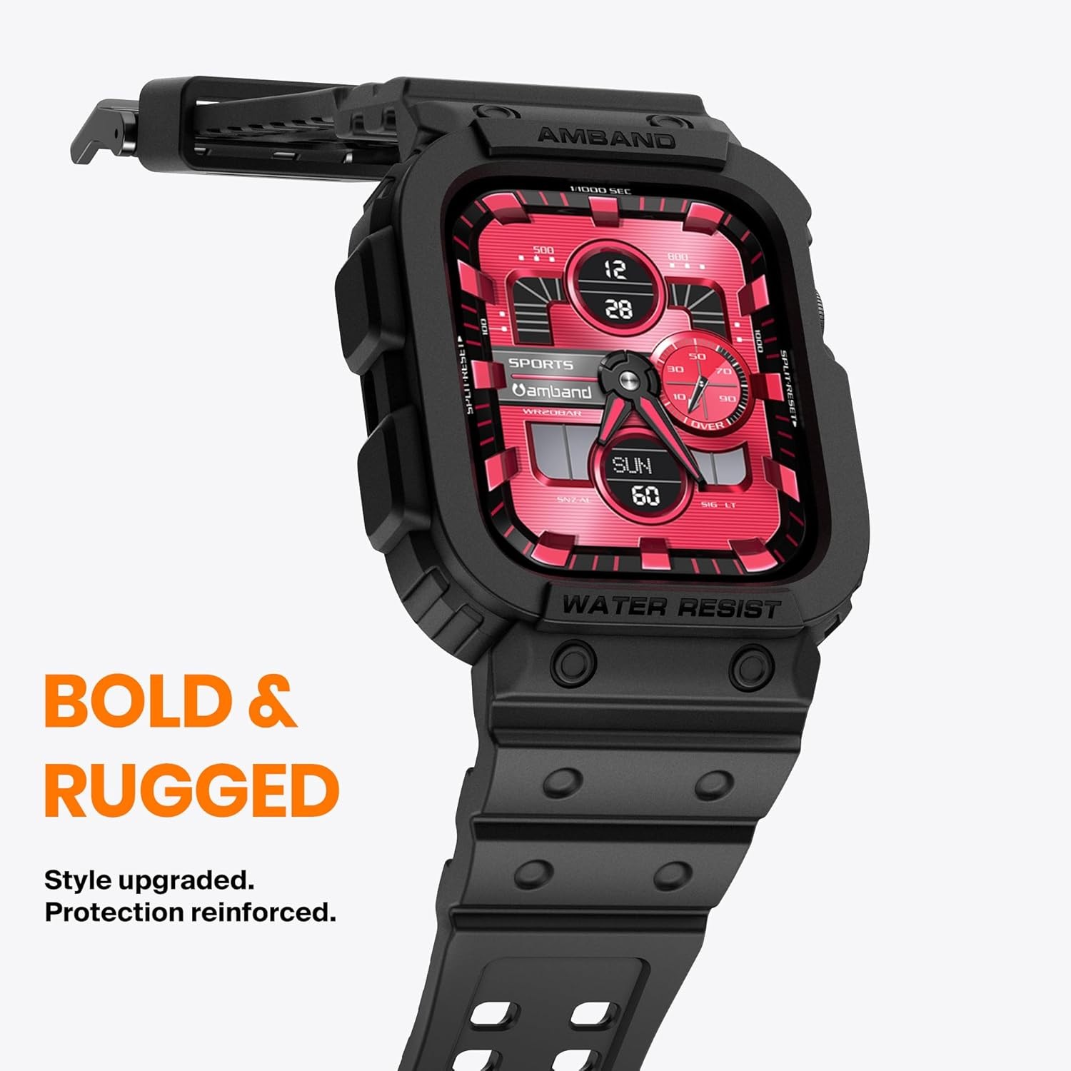 Rugged Apple Watch Case Band Protective Cover Strap Ultra Series 11 10 9 8 7 6 5