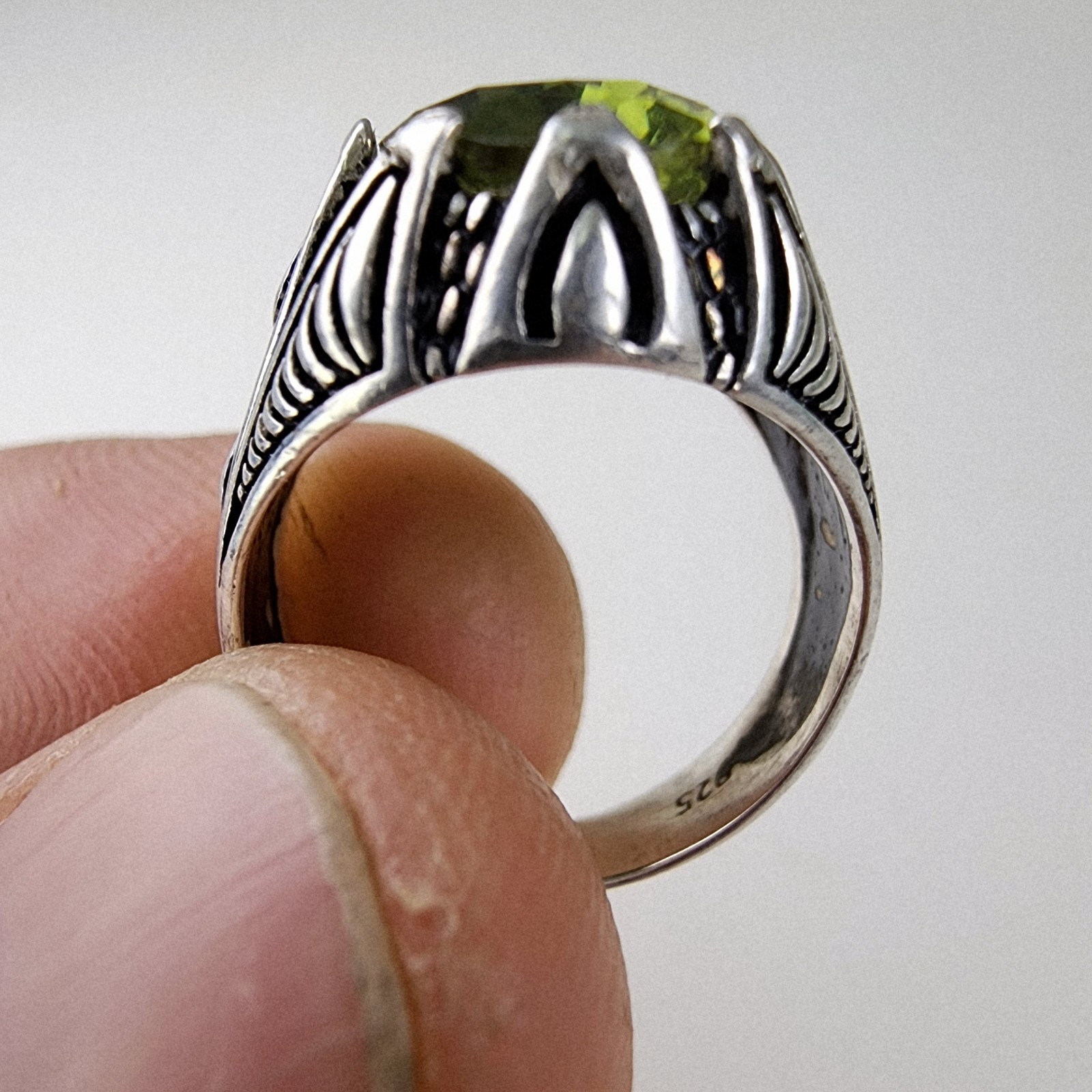 4ct Zultanite Color Changing Turkish Ring Size 6 1/2 Sterling Silver Sultanite