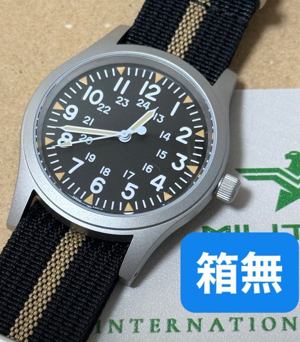 Militard ML05B 38mm Quartz Miyota 2035 Sapphire 100m Military New From Japan