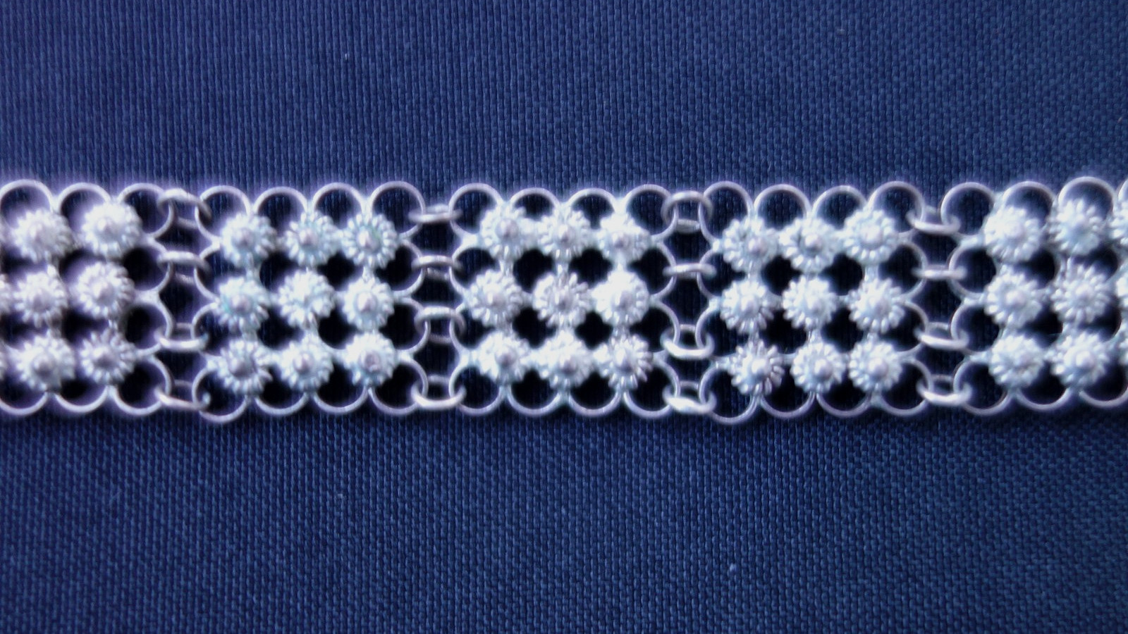 Vintage Handcrafted Ornamental Silver bracelet – India / Asia 17.5cm long