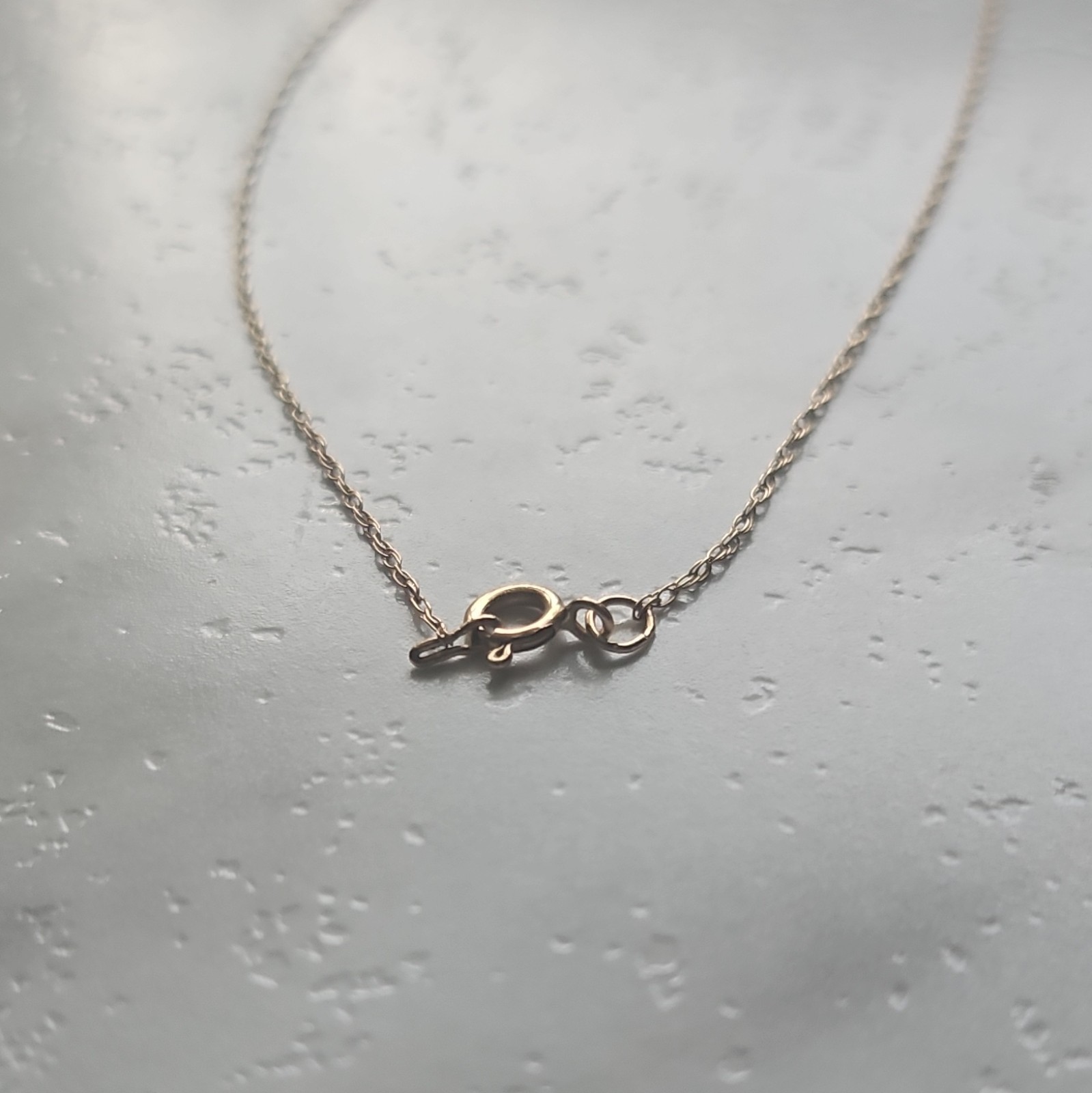 14k Yellow Gold Rope Chain Necklace 18 in Spring Ring Closure