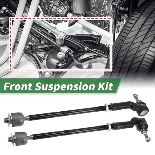 8pcs Front Suspension Kit – Inner Outer Tie Rod End Sway Bar – Ball