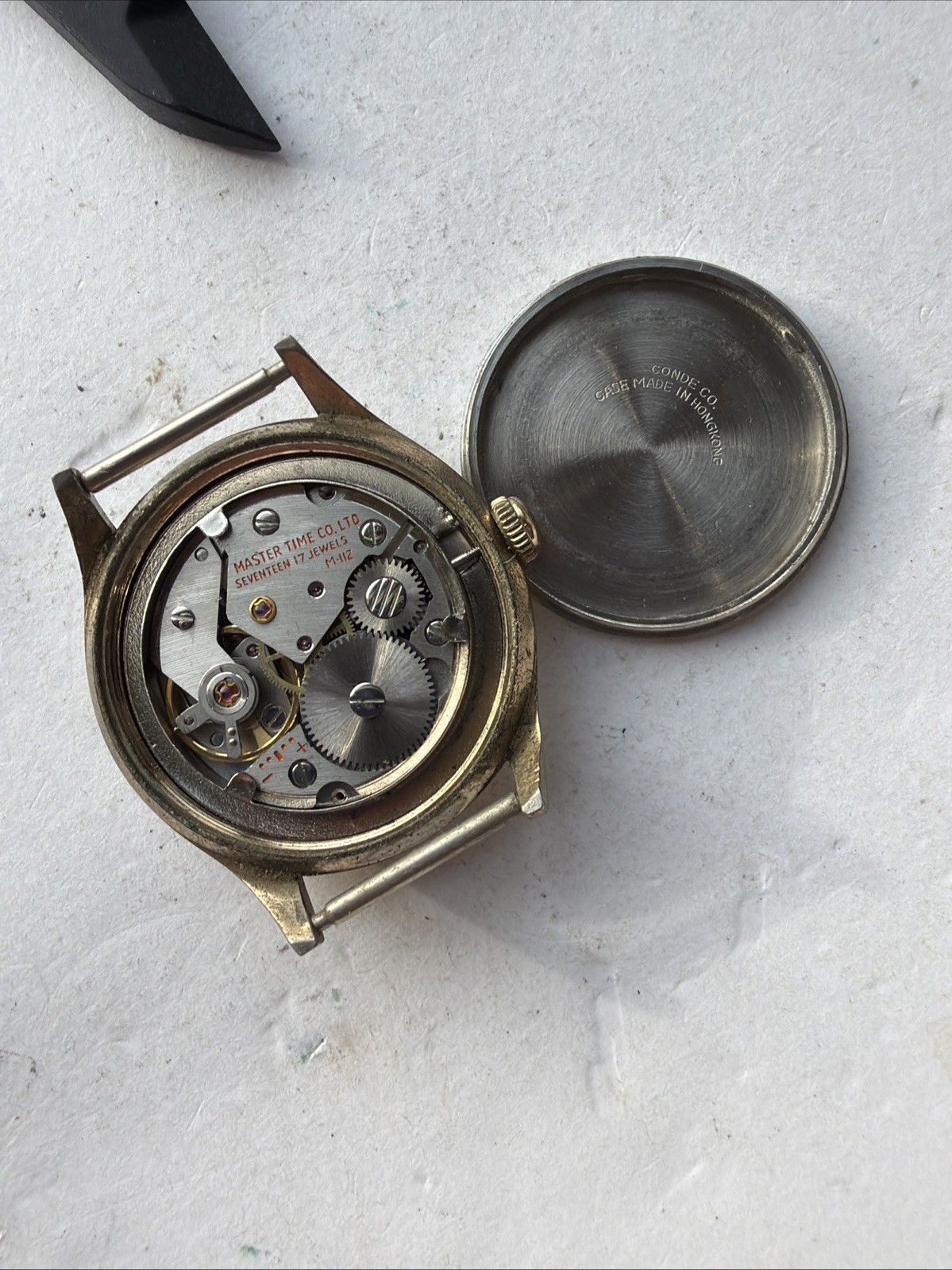 AY99 VTG Mens Helbros Automatic Rare 33mm Mens Watch Parts Repairs As Is**