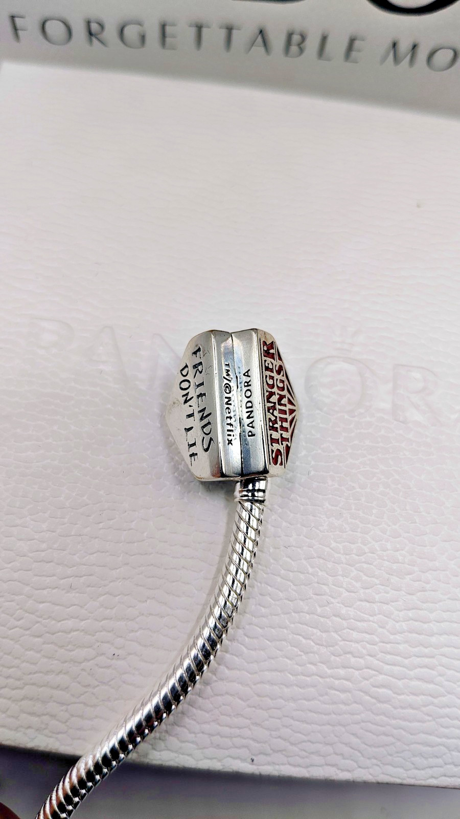 Pandora Stranger Things S925 Snake Chain Bracelet with CHARMS/Box/Bag Included