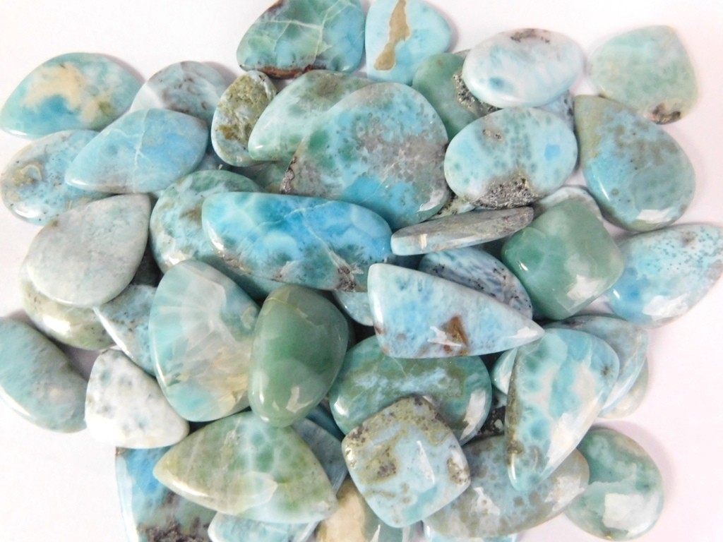 Natural Larimar Loose gemstones For Jewelry Making Wholesale Lot 71248