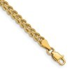 14k Yellow Gold Wide Double Strand Rope Bracelet 3-3.75mm 6-8″