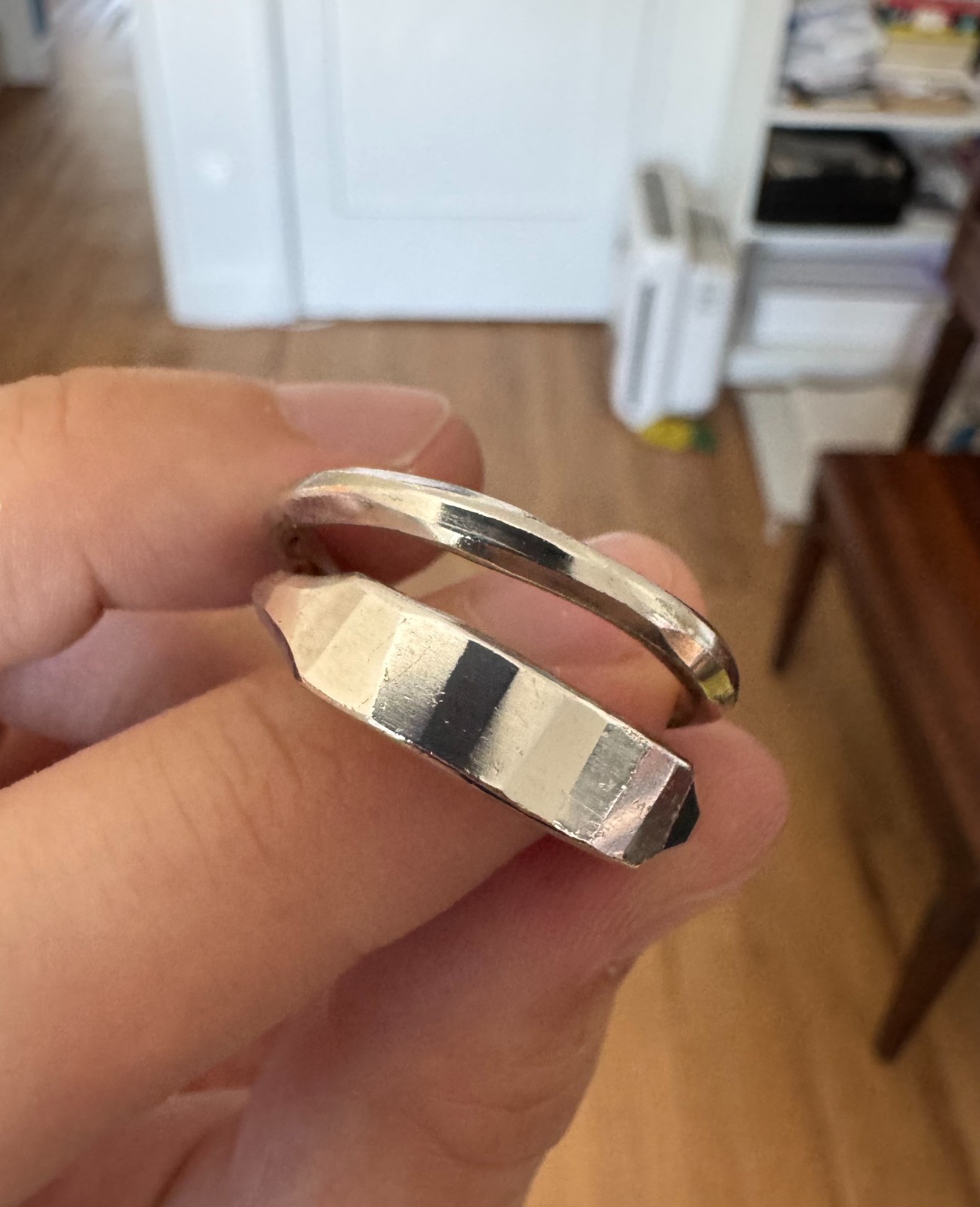 Werkstatt Munchen – Forged Cross Ring (L/11) Sterling Silver